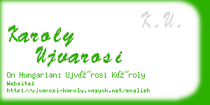 karoly ujvarosi business card